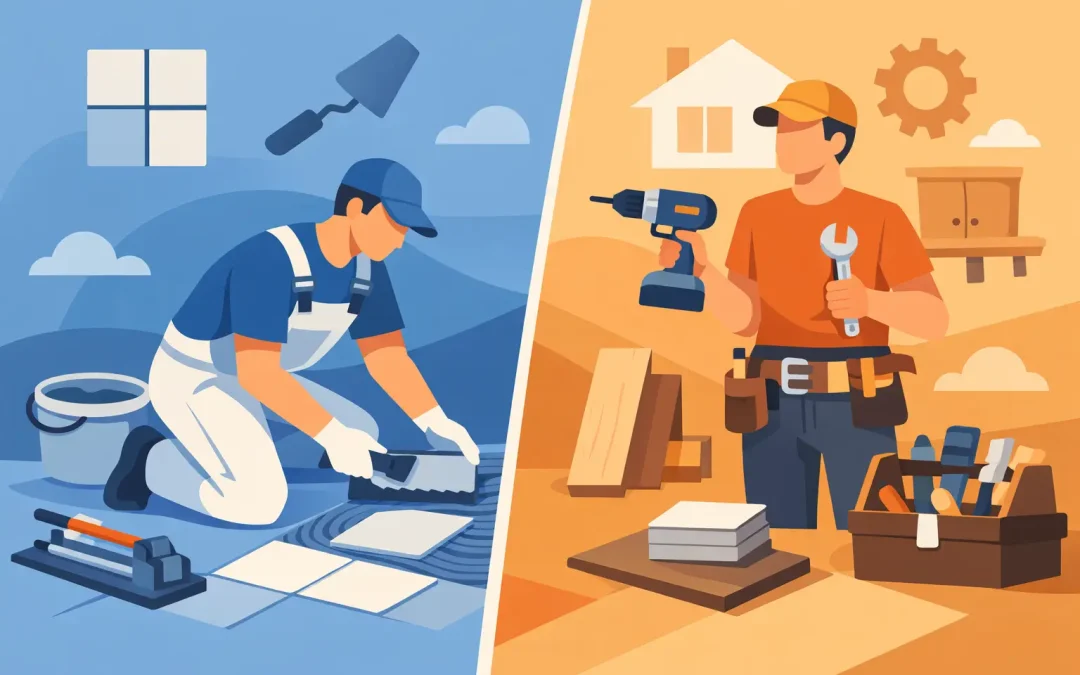 Tile Installer vs Handyman: Which Job Needs What?