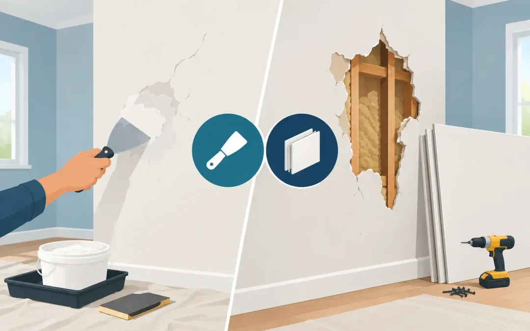 Drywall Repair Versus Replacement: Know the Signs